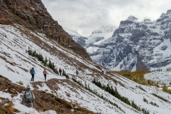 Returning from Eiffel Lake