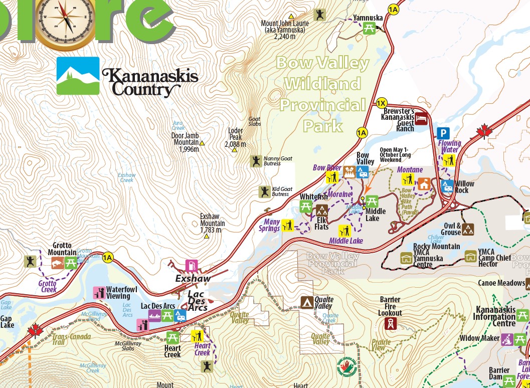 Bow River, Kananaskis Dam to Horseshoe Canyon 8km Evergreen Seniors